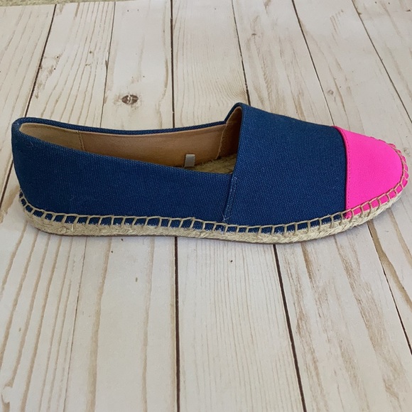 J. Crew Colorblock Canvas Cap Toe Slip On Espadrilles - Picture 4 of 8